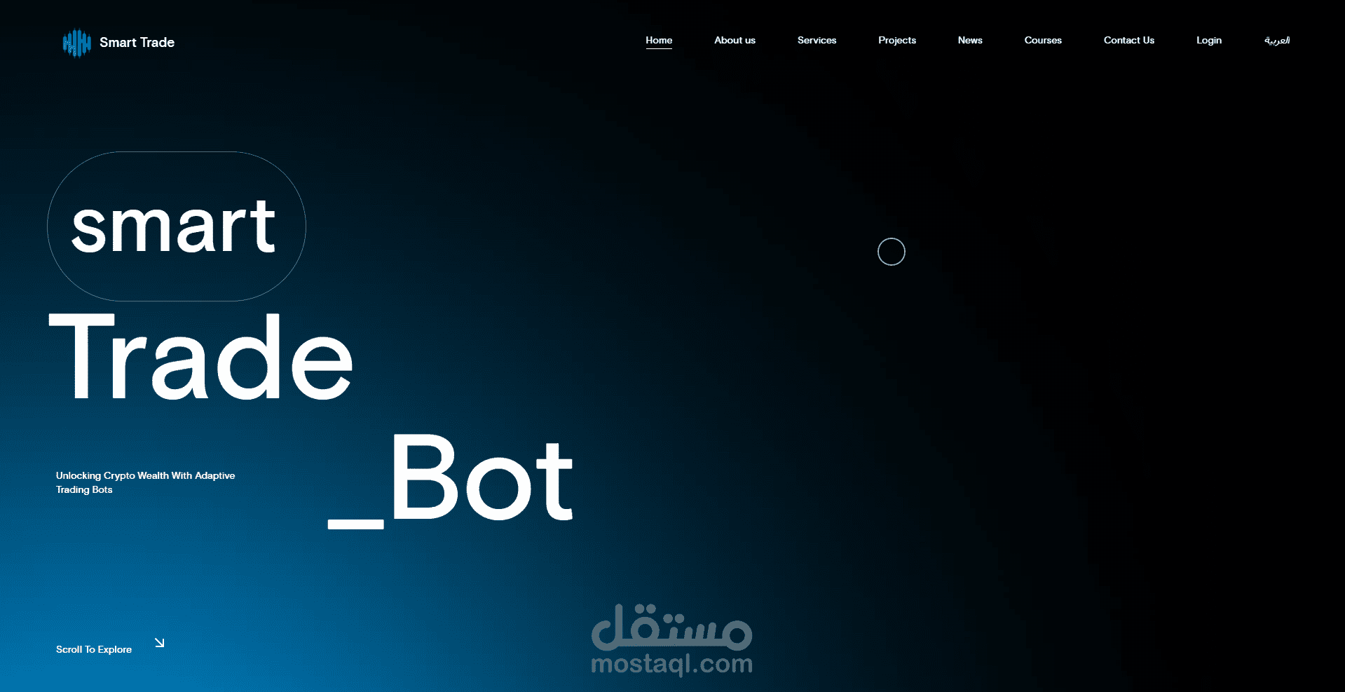 منصة تعمل بالذكاء الاصطناعي وتعلم الالة وادوات استثمار