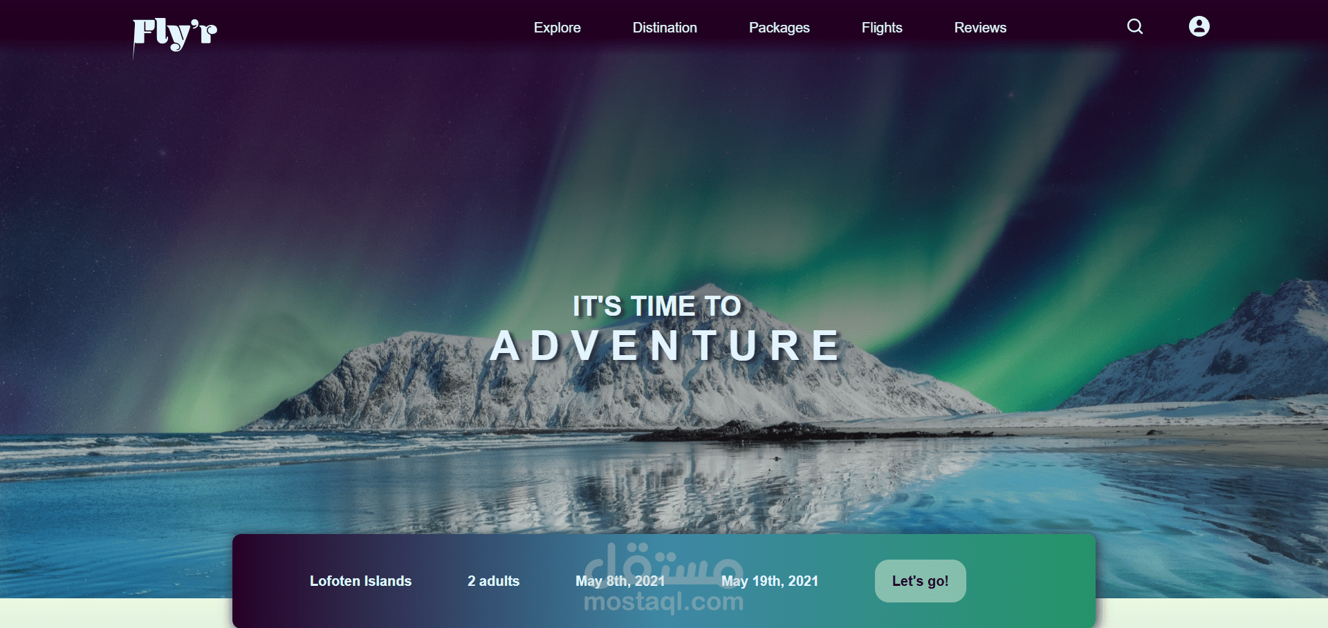 It’s Time to Adventure - Website Redesign