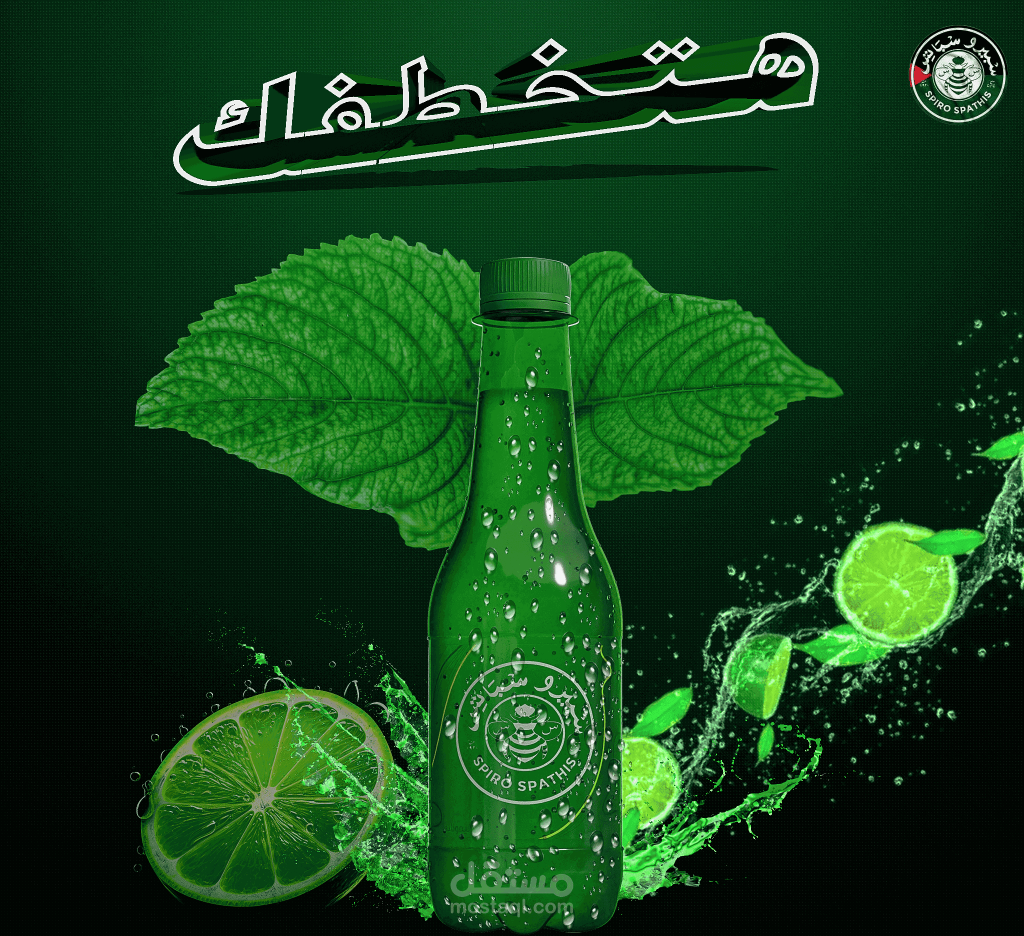 اعلان لشركة مشروبات غازيه