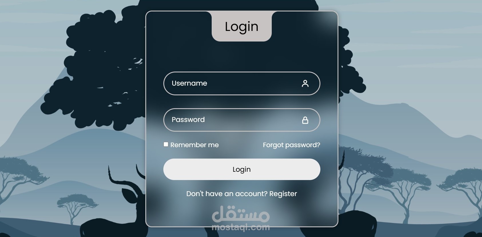 Modern Login Form