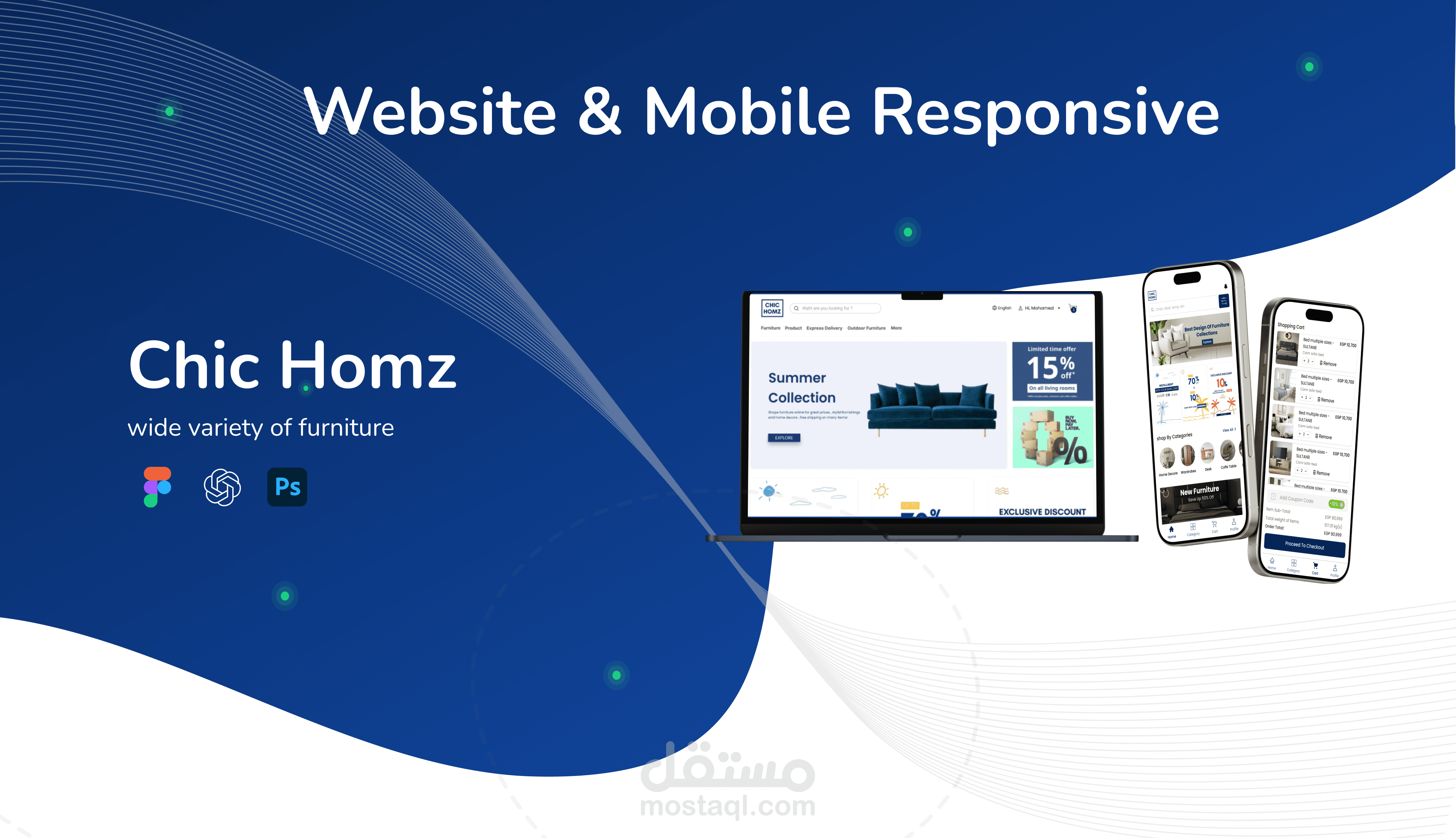 Chic Homz Website & Mobile Responsive enhance