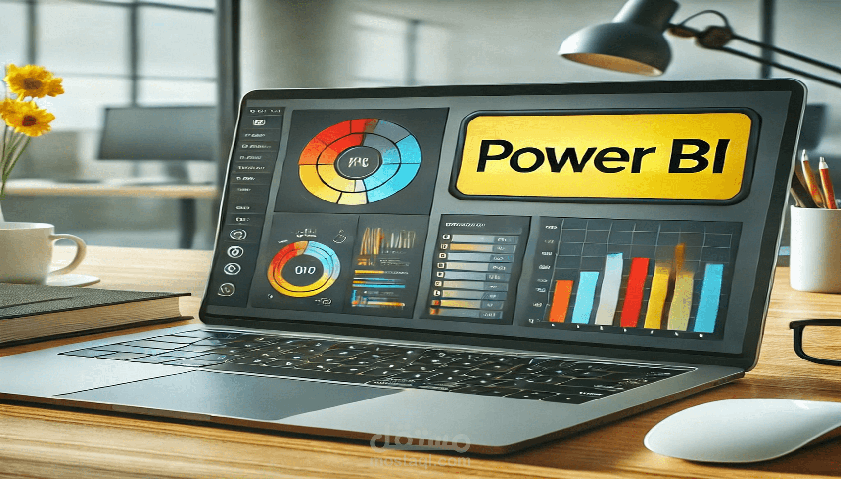 لوحة معلومات تحليل المبيعات والأرباح باستخدام Power BI