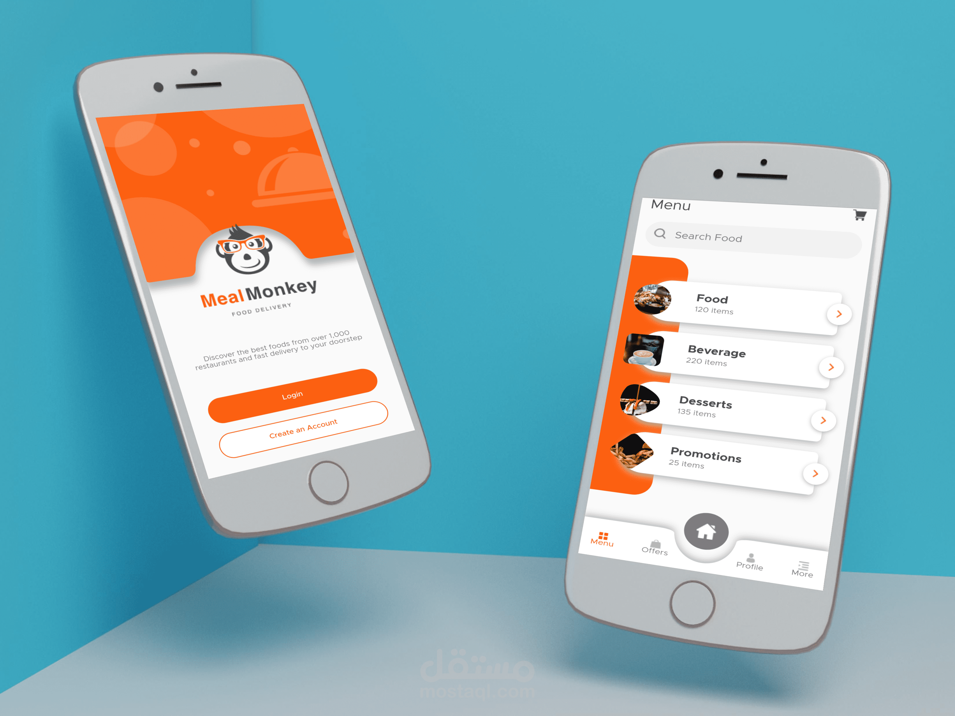تطبيق لتوصيل الطعام ديلفيري