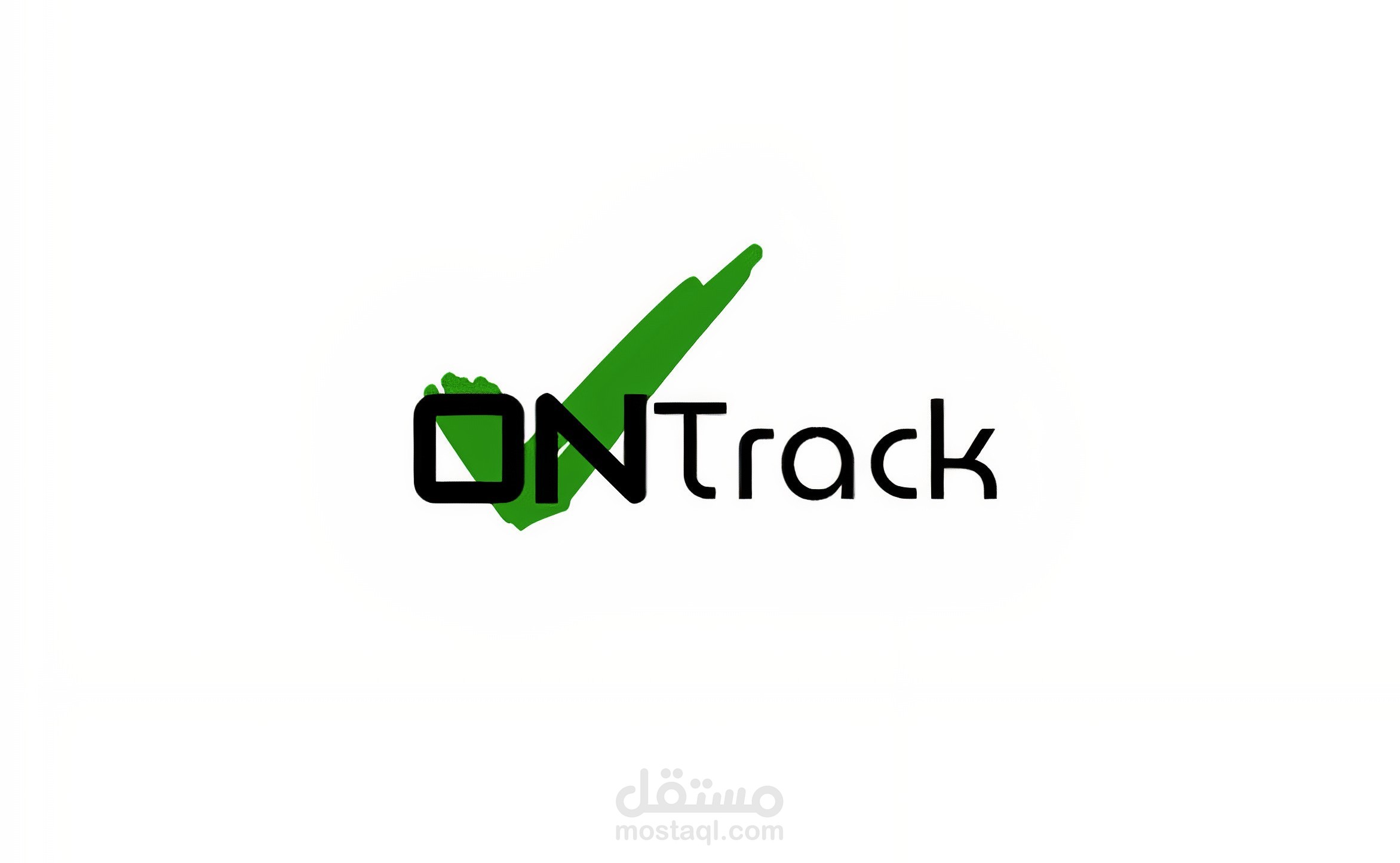 تصميم شعار احترافي لتطبيق OnTrack