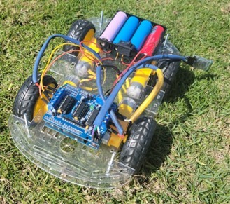 4Wheeled car using Bluetooth module