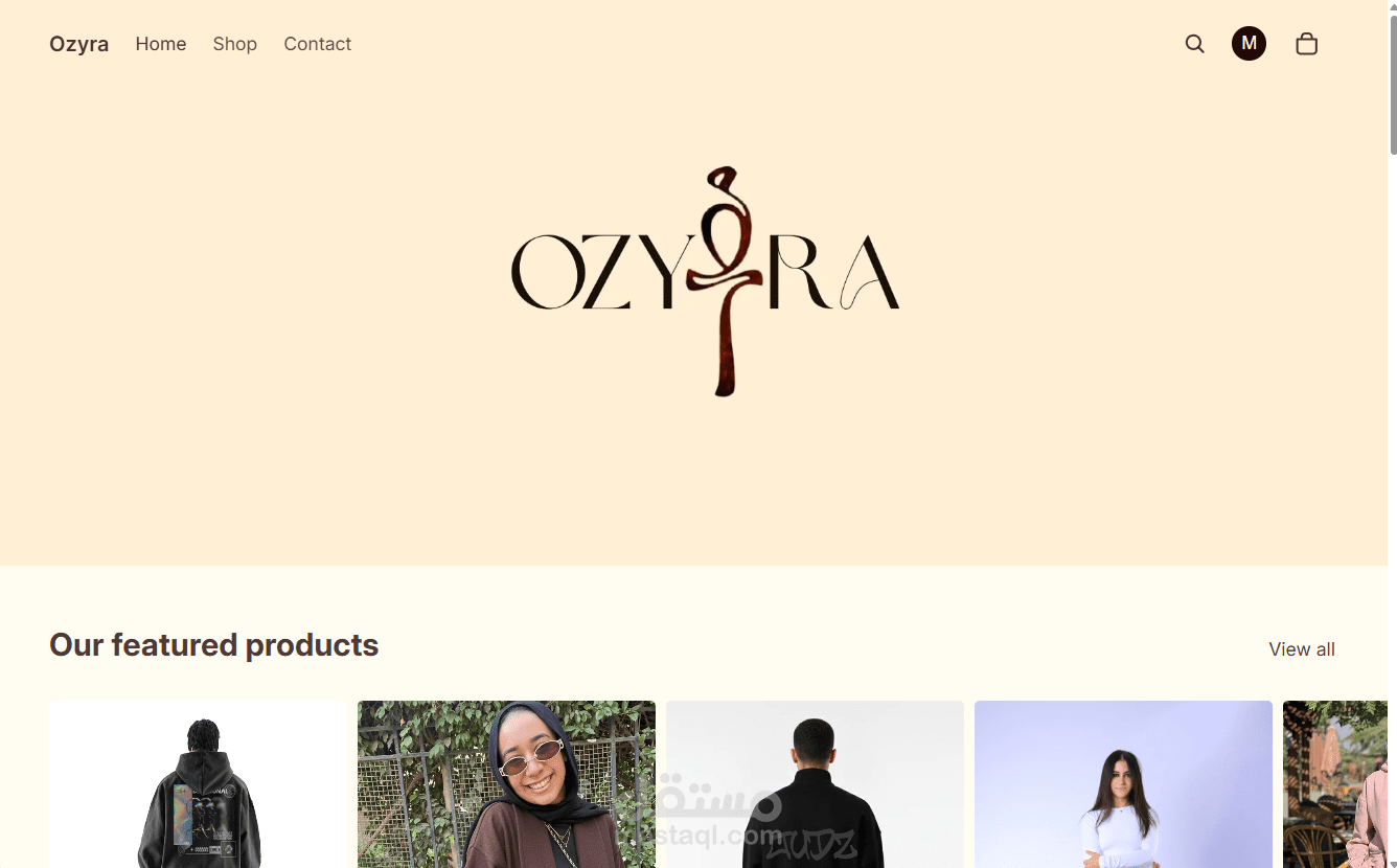 موقع بيع متكامل علي شوبيفاي - Full Ecommerce Shopify website