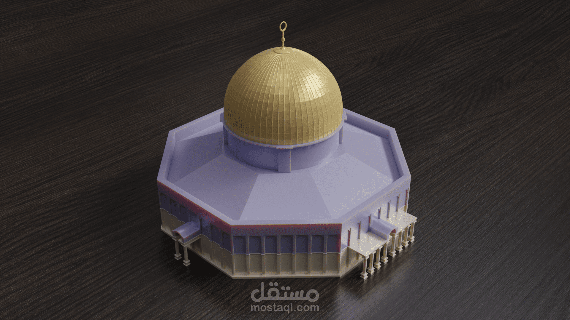 تصميم مجسم للمسجد الأقصى للطباعة الثلاثية الأبعاد