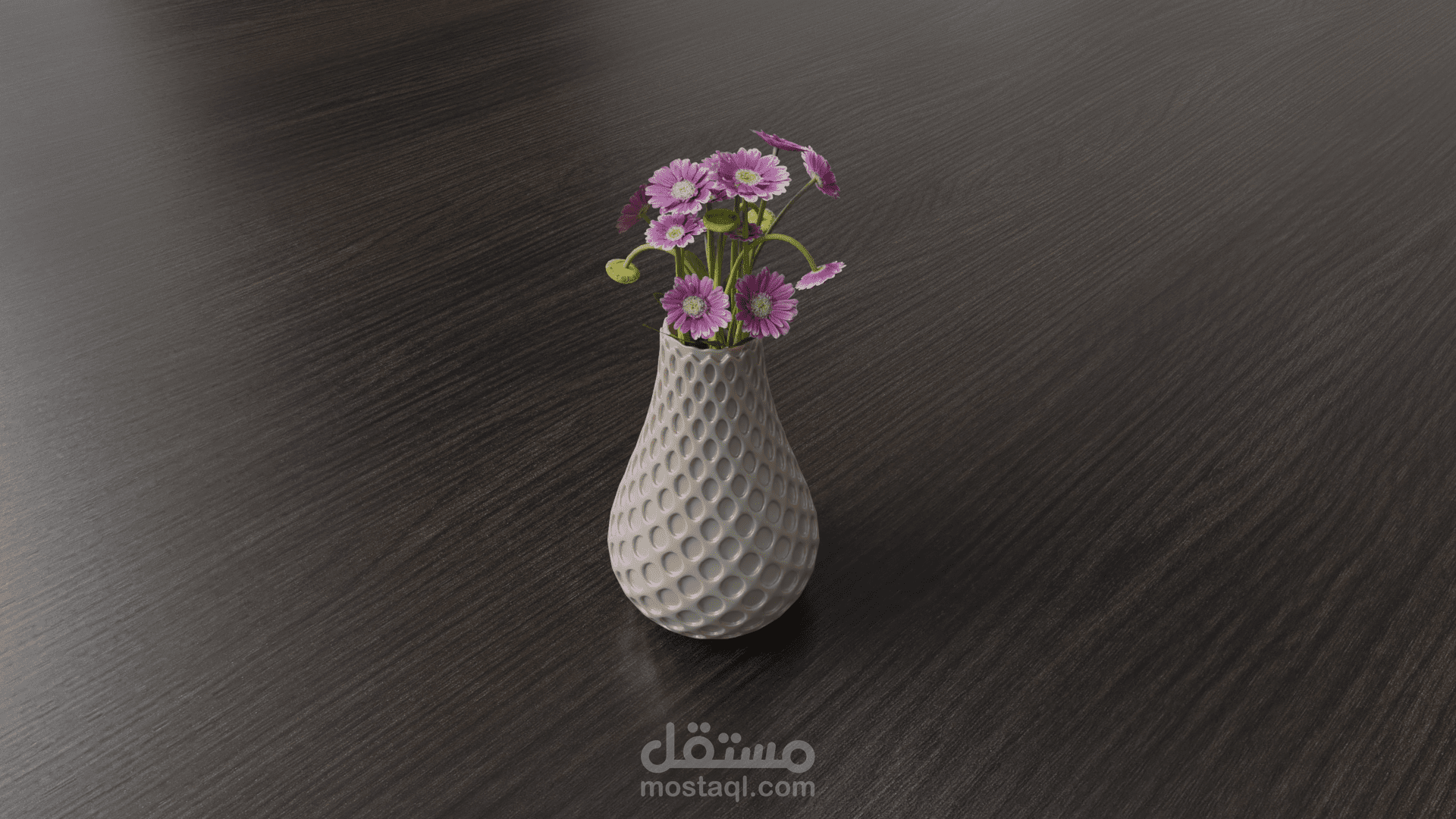 تصميم مزهرية للطباعة ثلاثية الأبعاد