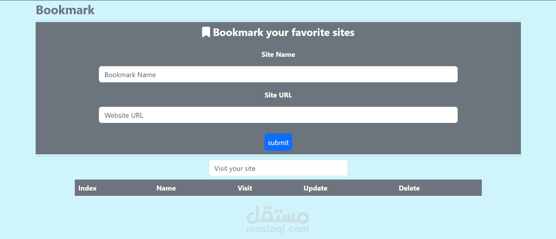 تطبيق إدارة الروابط - Bookmark App