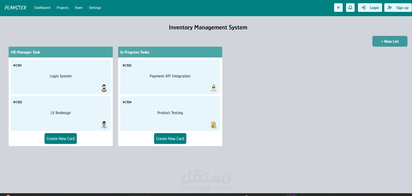 planster (project management system)