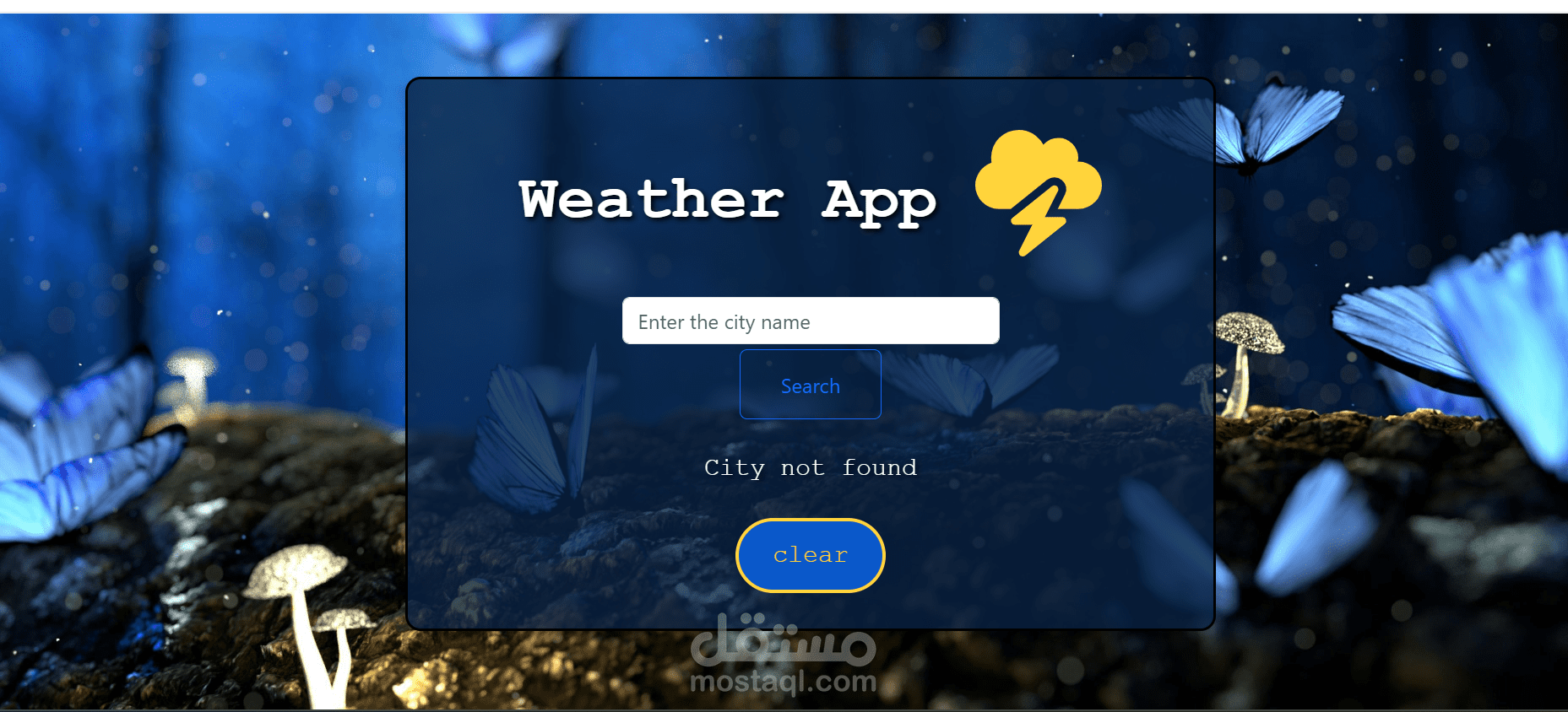 simple web-based Weather App