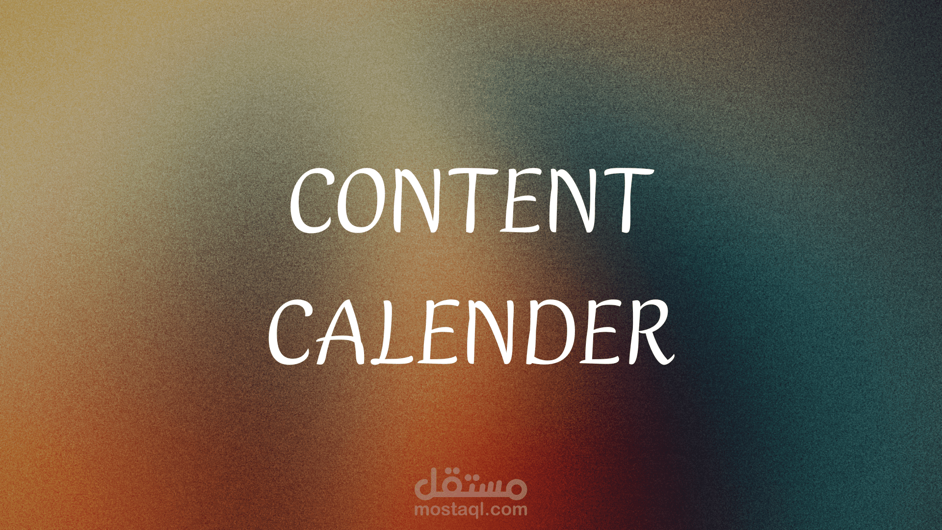 create content calender