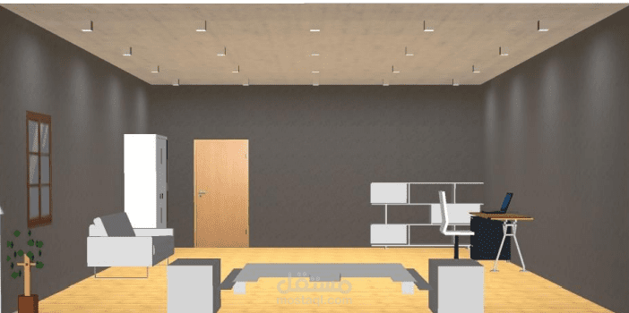 تصميم اضاءة غرفة نوم