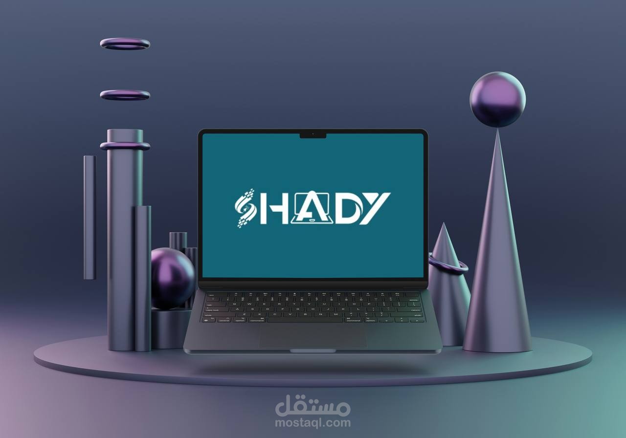 تصميم هوية بصرية لمتجر لابتوب
