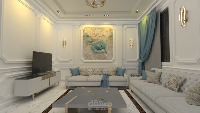 تصميم غرفة كلاسيك