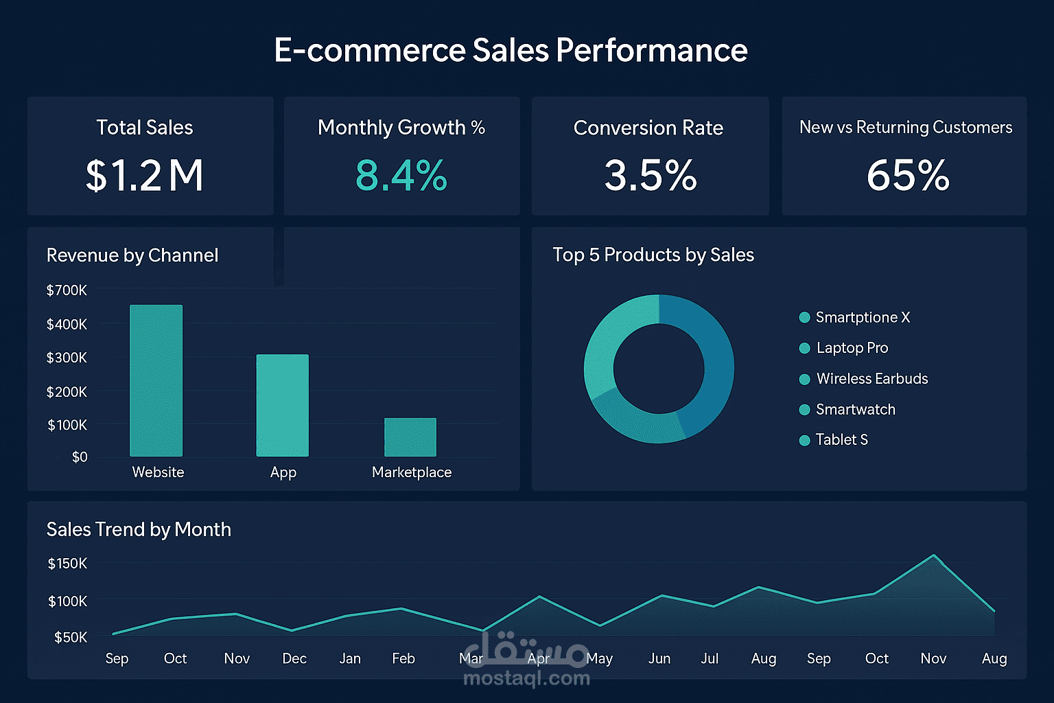 E-commerce Sales Performance Dashboard