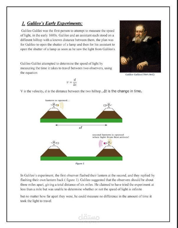 the history of measuring speed of light