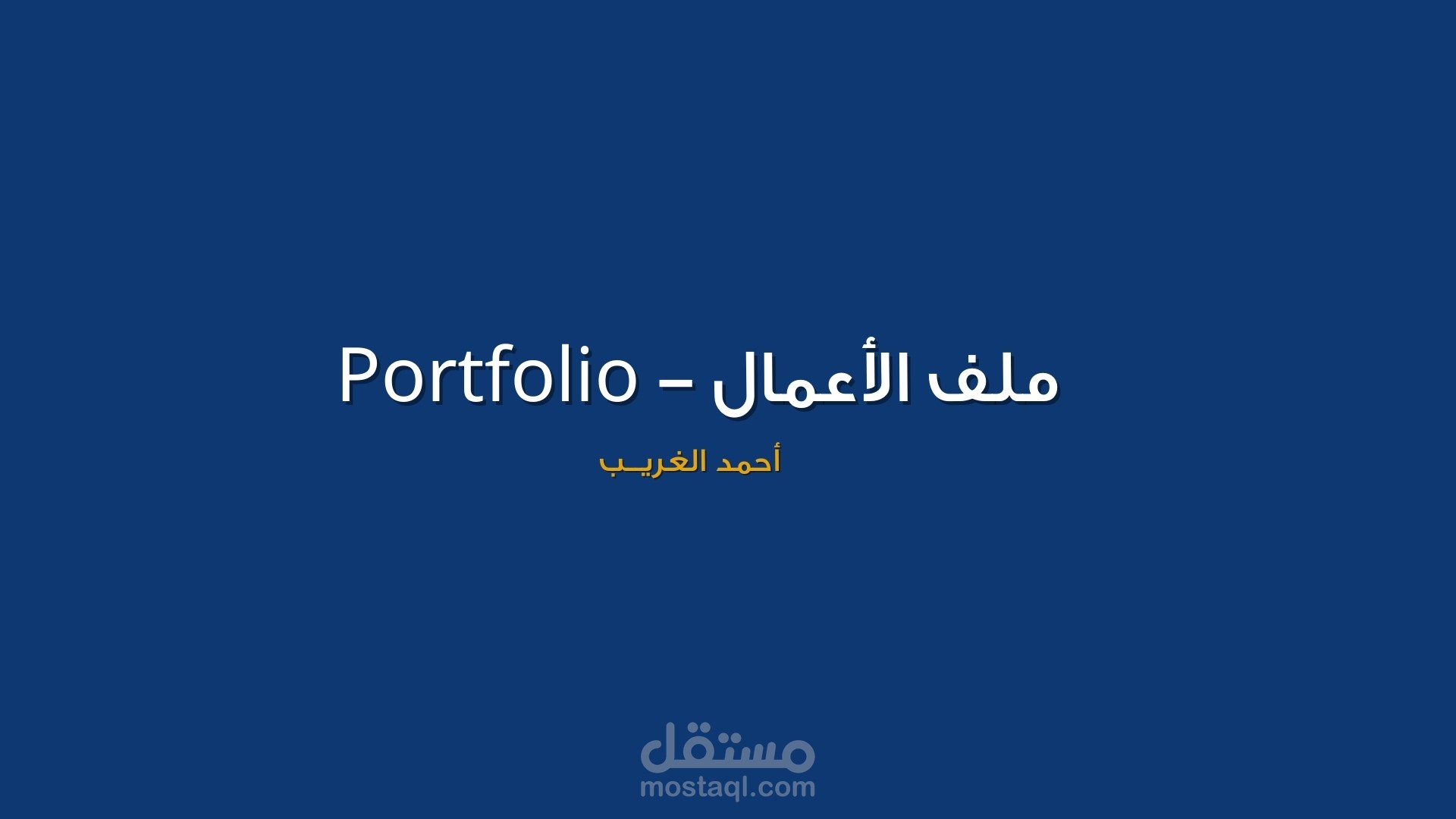 سابقة أعمال (portfolio)
