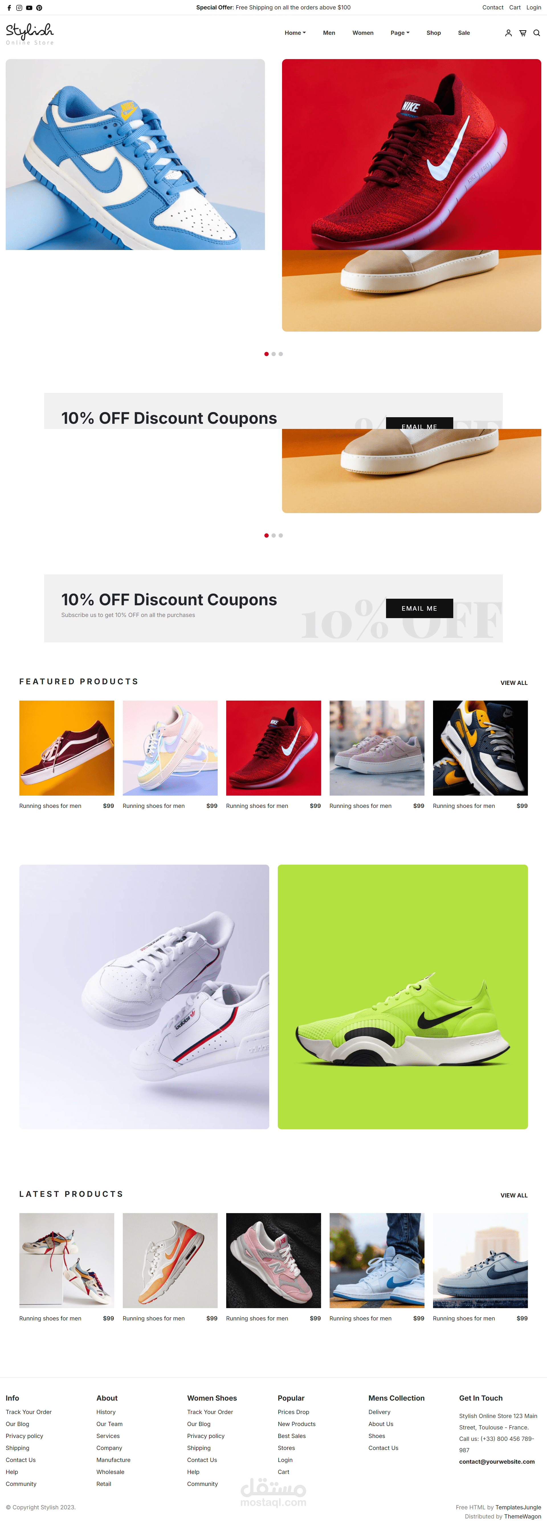 sports Shop web site