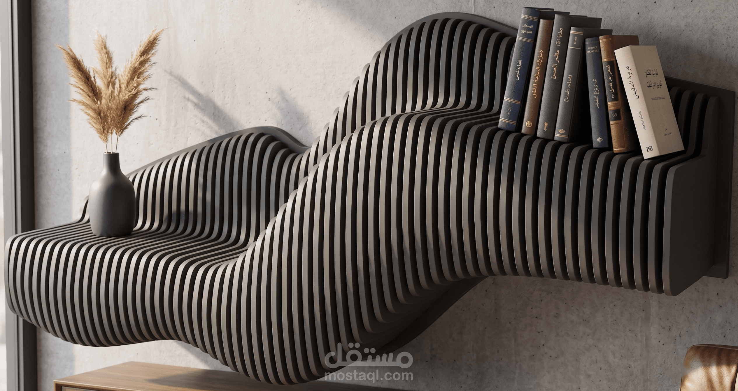 رف حائط برامتريك