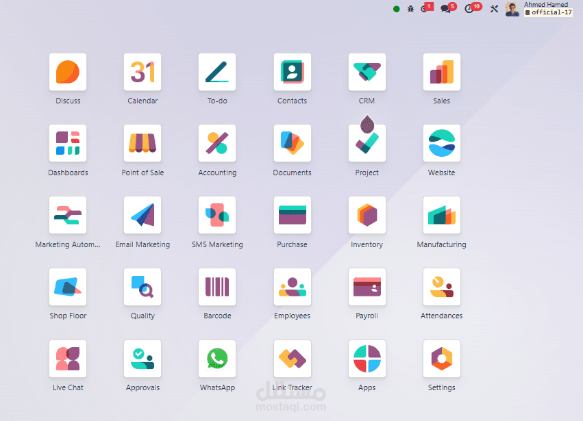 تنفيذ نظام محاسبي متكامل على Odoo