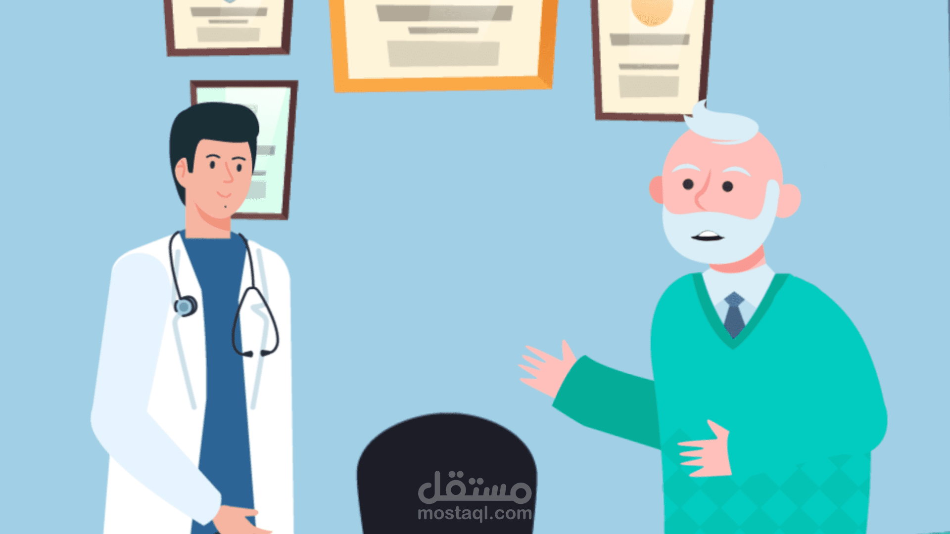 موشن جرافيك لدكتور سامح اخصائي امراض العامود الفقري