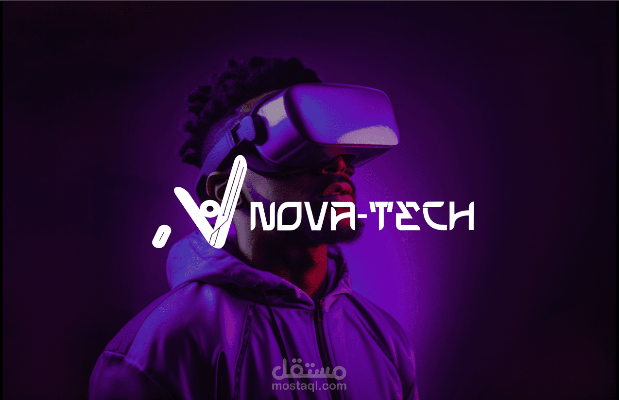 تصميم هوية بصرية احترافية لشركة Nova Tech