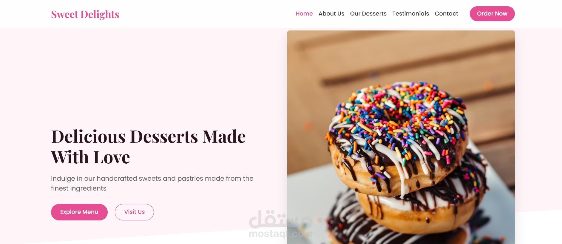landing page