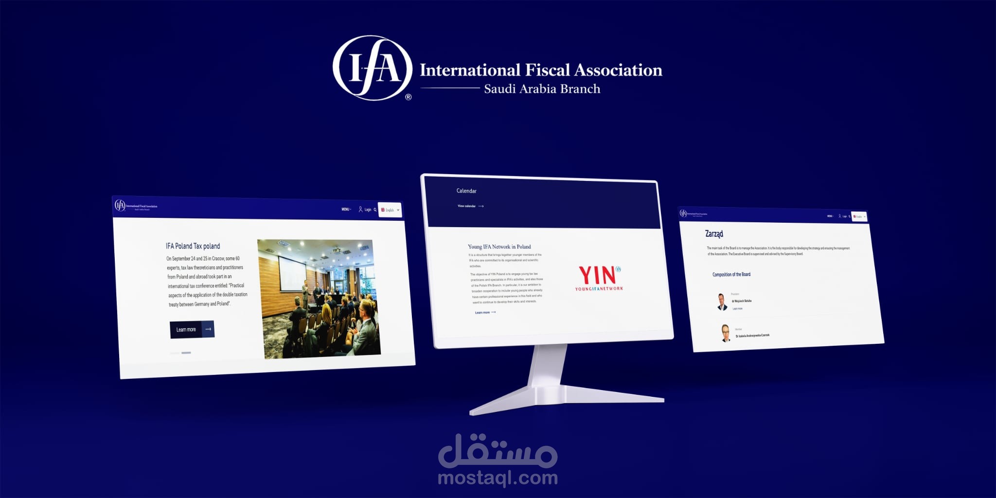 تصميم وتطوير موقع منظمة IFA – الفرع السعودي