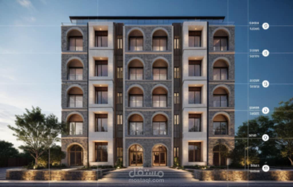 عمارة سكنيه برأس الحكمه