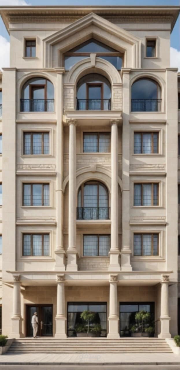 مجموعه مختلفه من المبانى السكنيه والاداريه