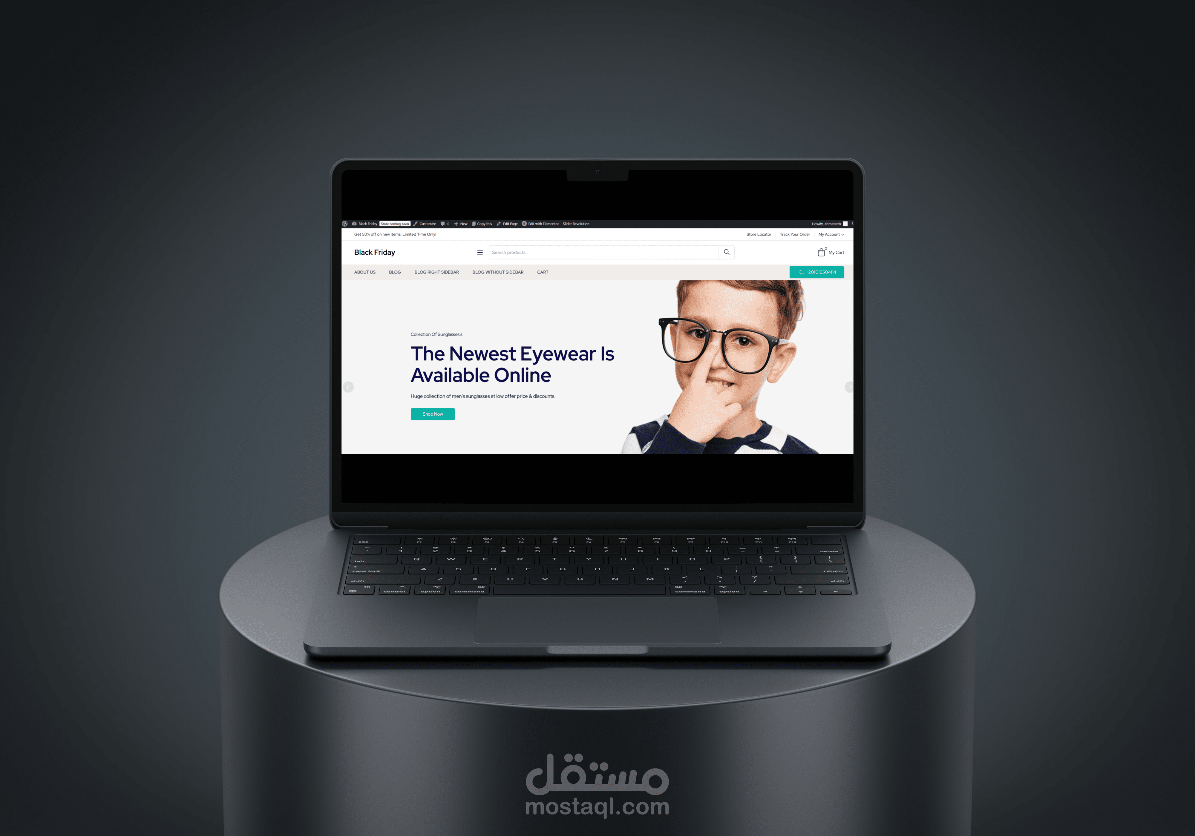 متجر إلكتروني لبيع النظارات