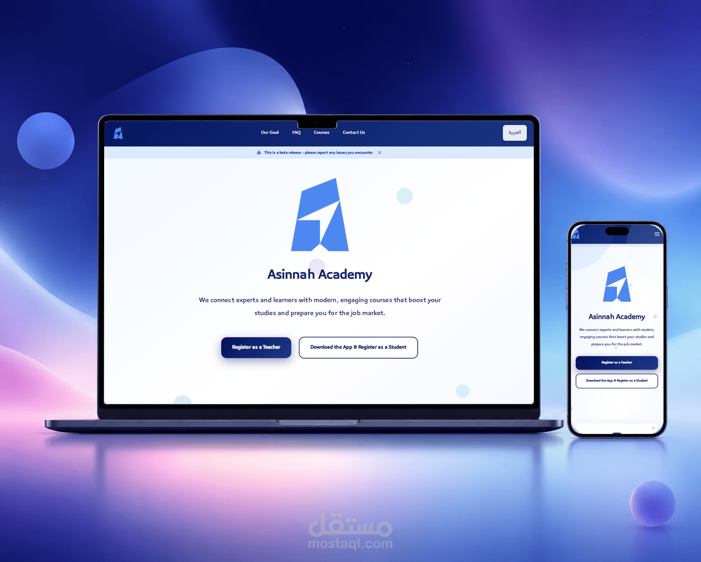 Asinnah Academy — E-Learning Platform