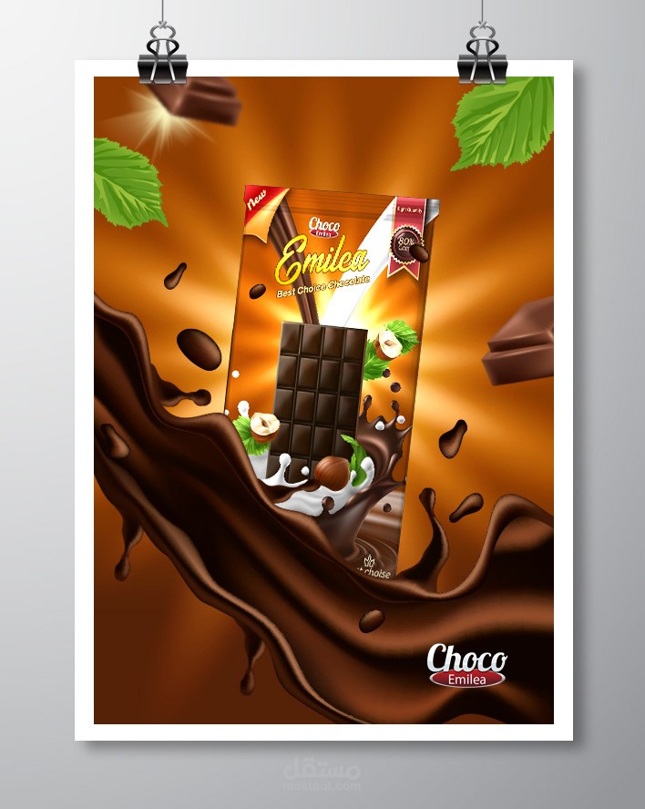 تصميم غلاف لشوكولاتة   Design for Chocolate