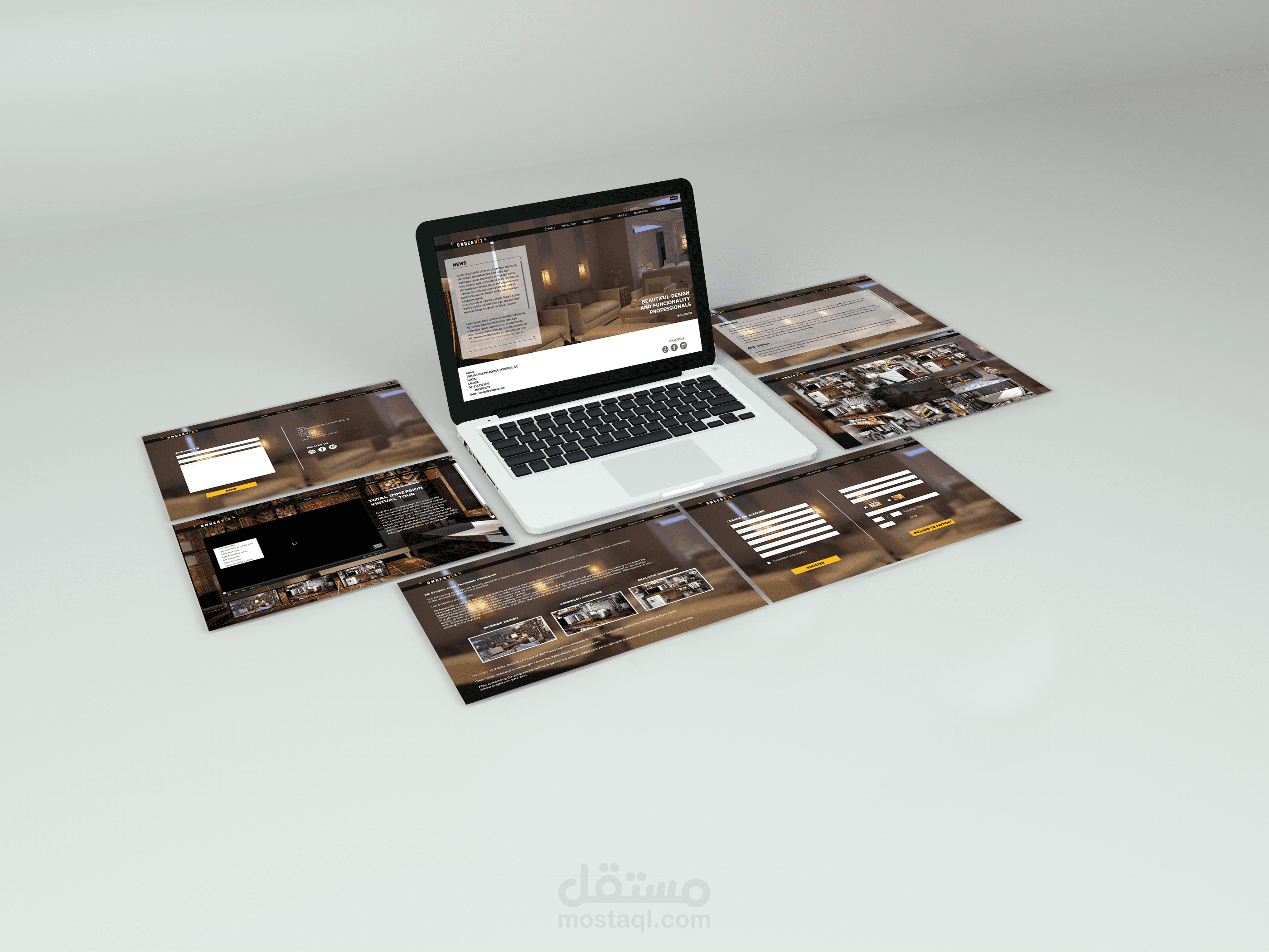 تصميم موقع إحترافي لشركة 3D