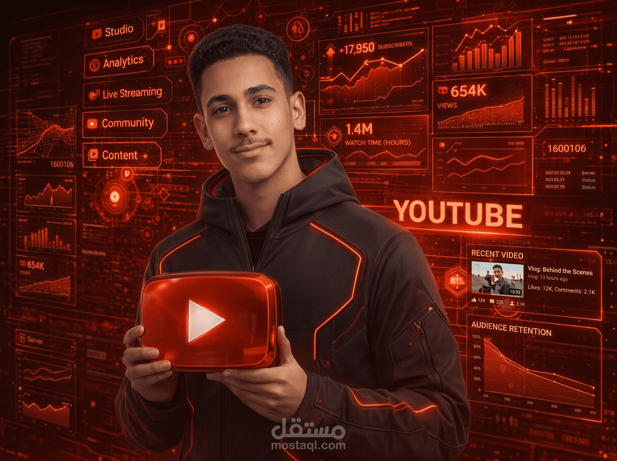 إدارة قناة يوتيوب للوصول إلي أعلي نسبة مشاهدات وزيادة المشتركين