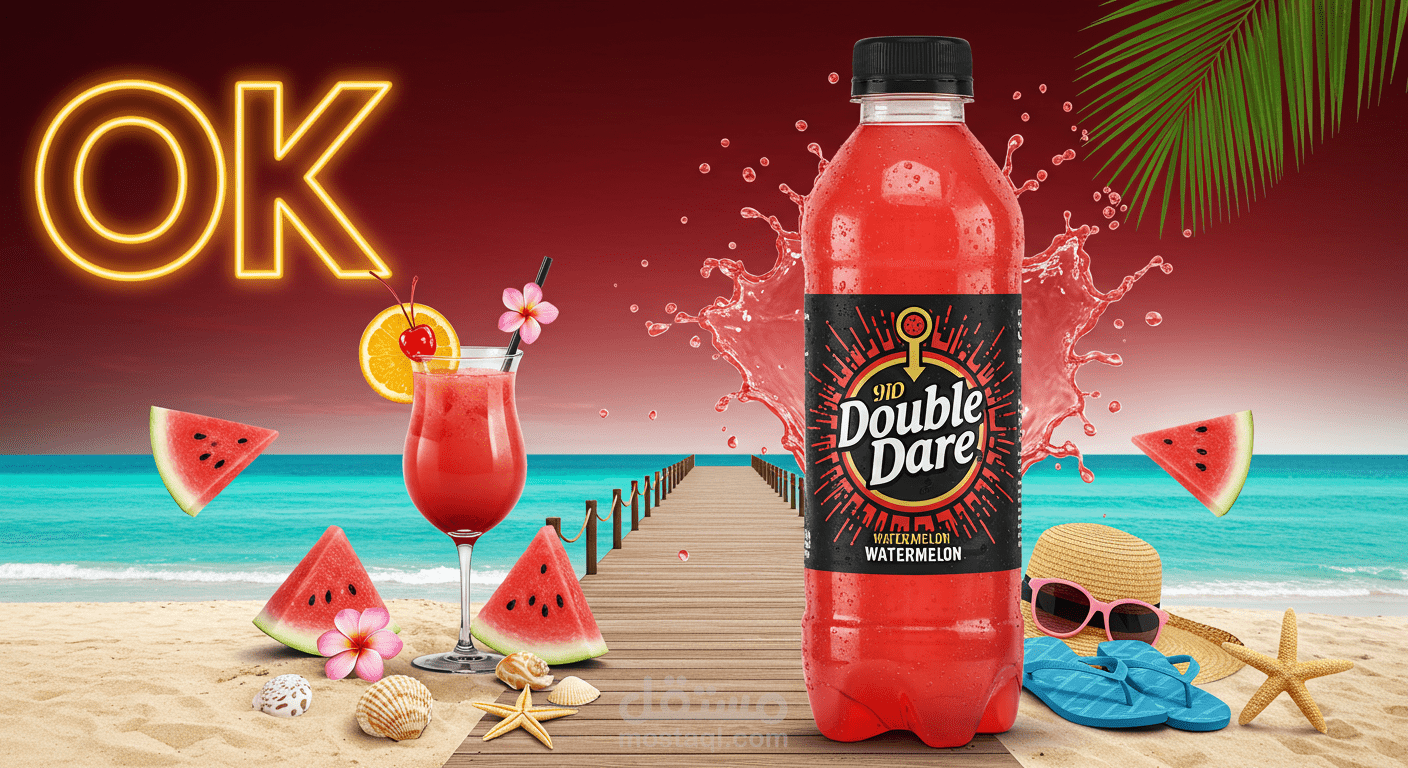 تصميم اعلان لشراب