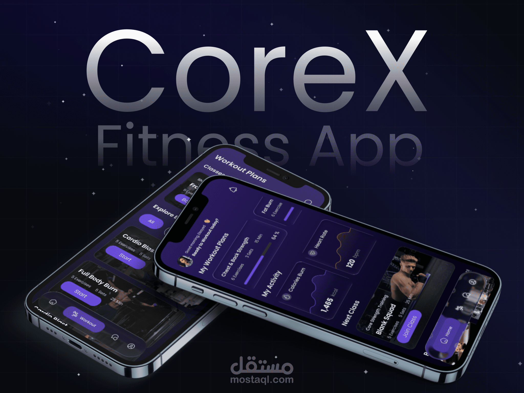 CoreX – تطبيق لياقة بدنية حديث