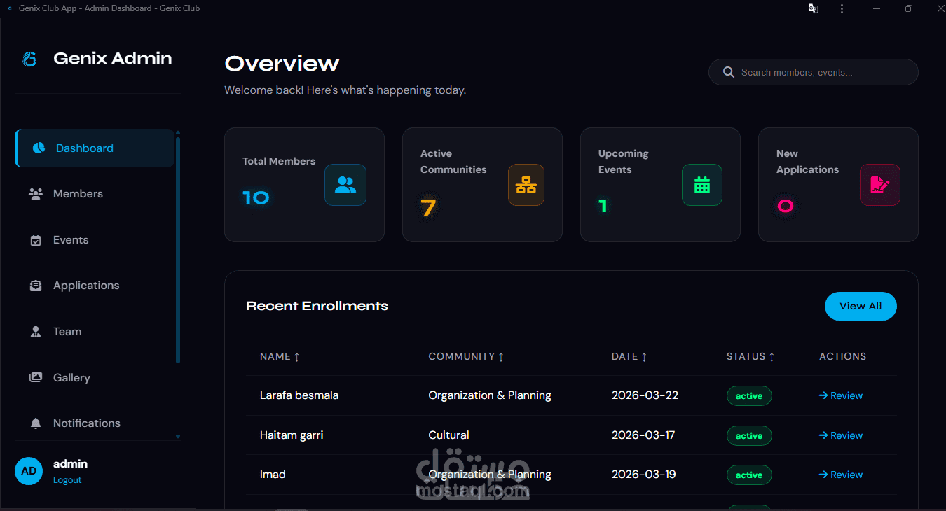Genix club موقع