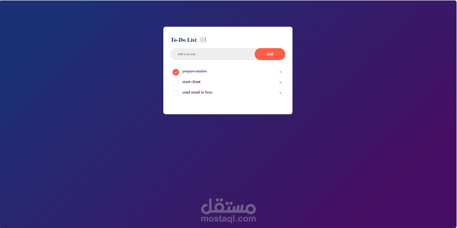 To-do list Application
