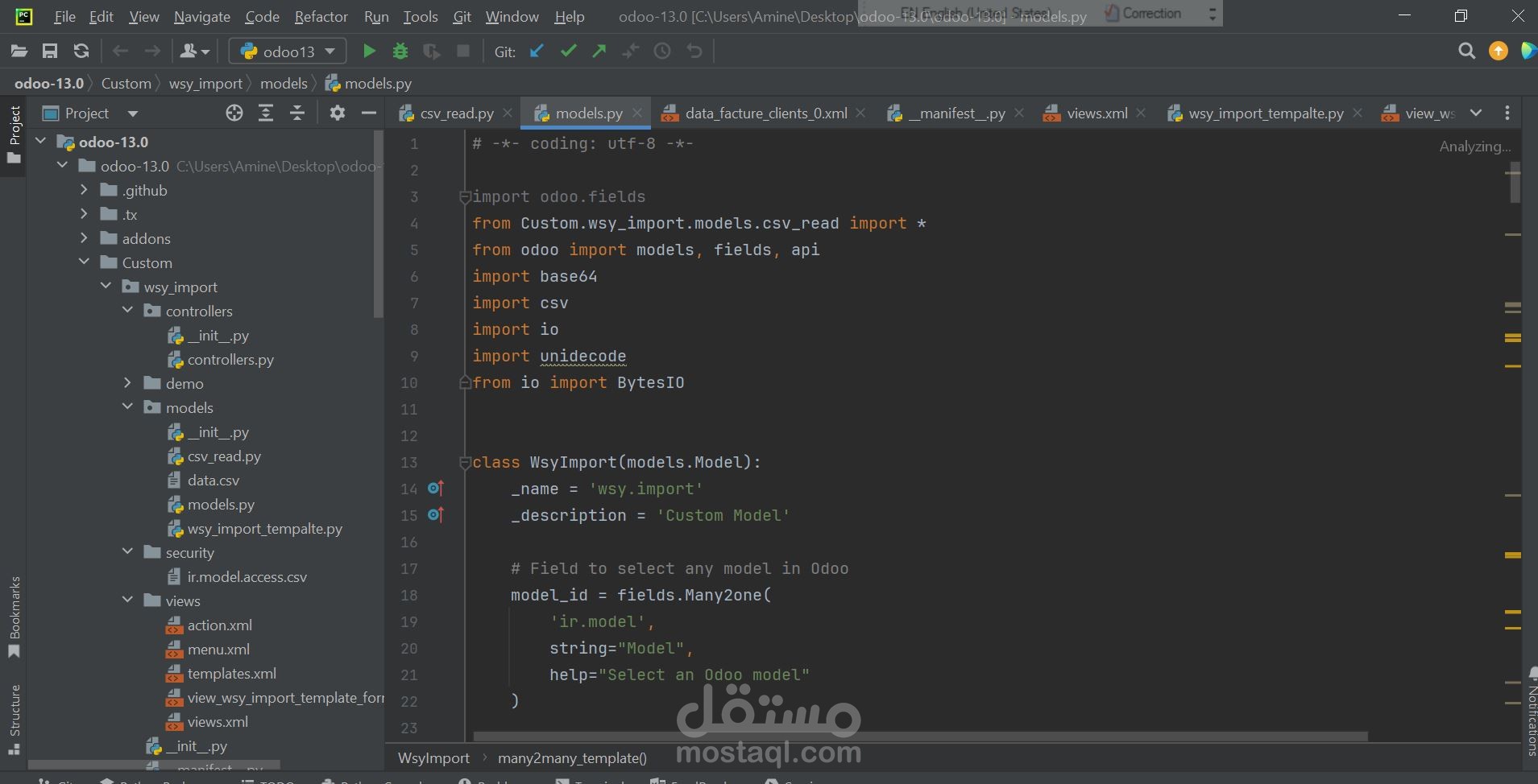 odoo developer مطور أودو odoo