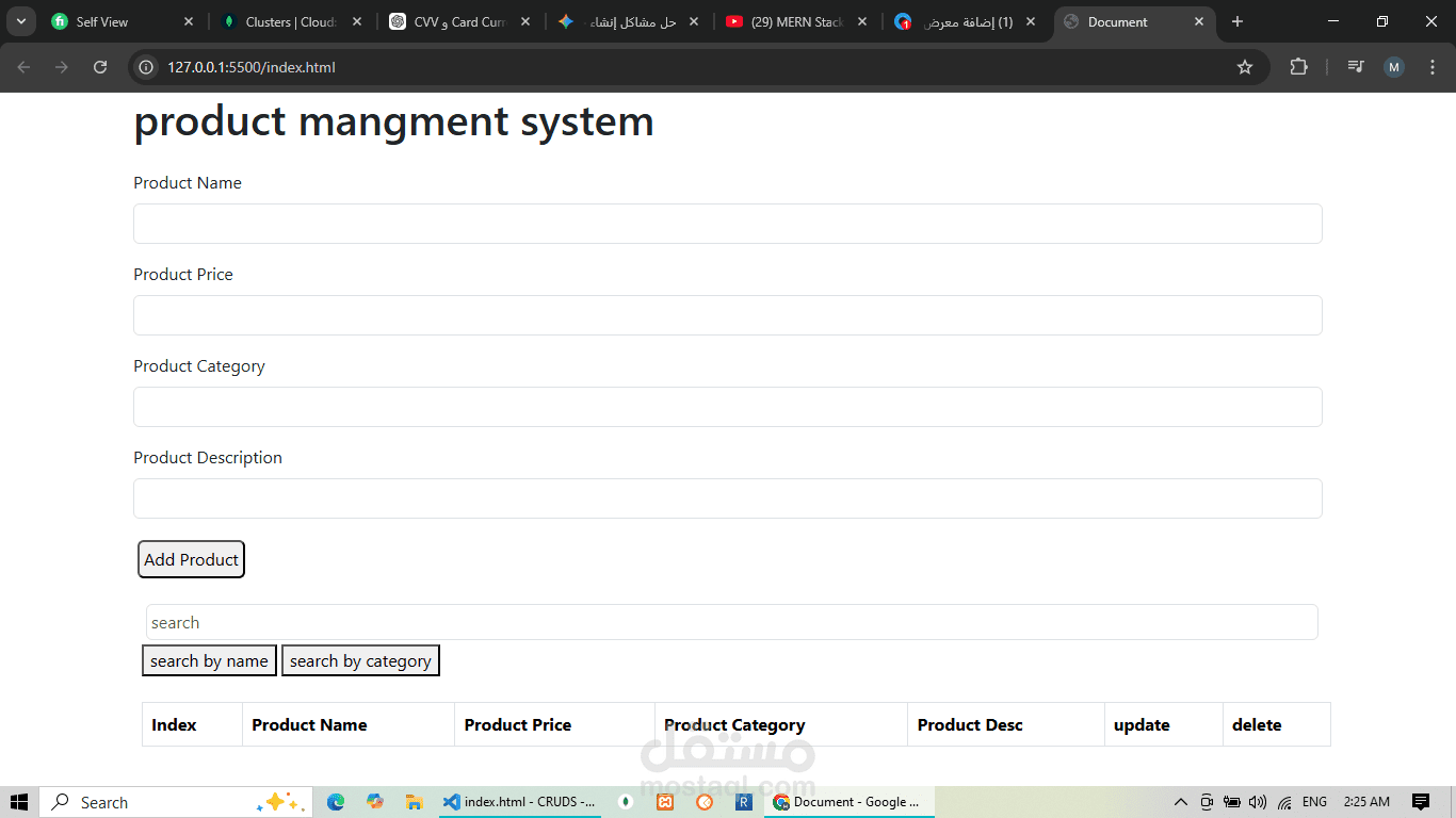 CRUD OPERATION SYSTEM