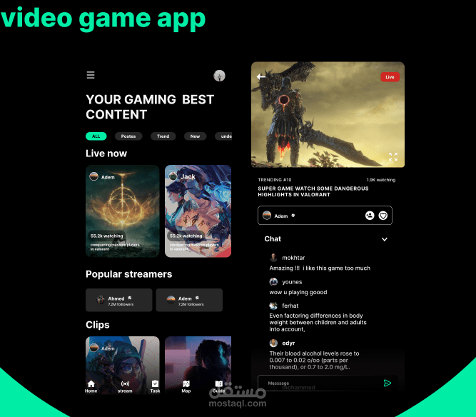 Video game app