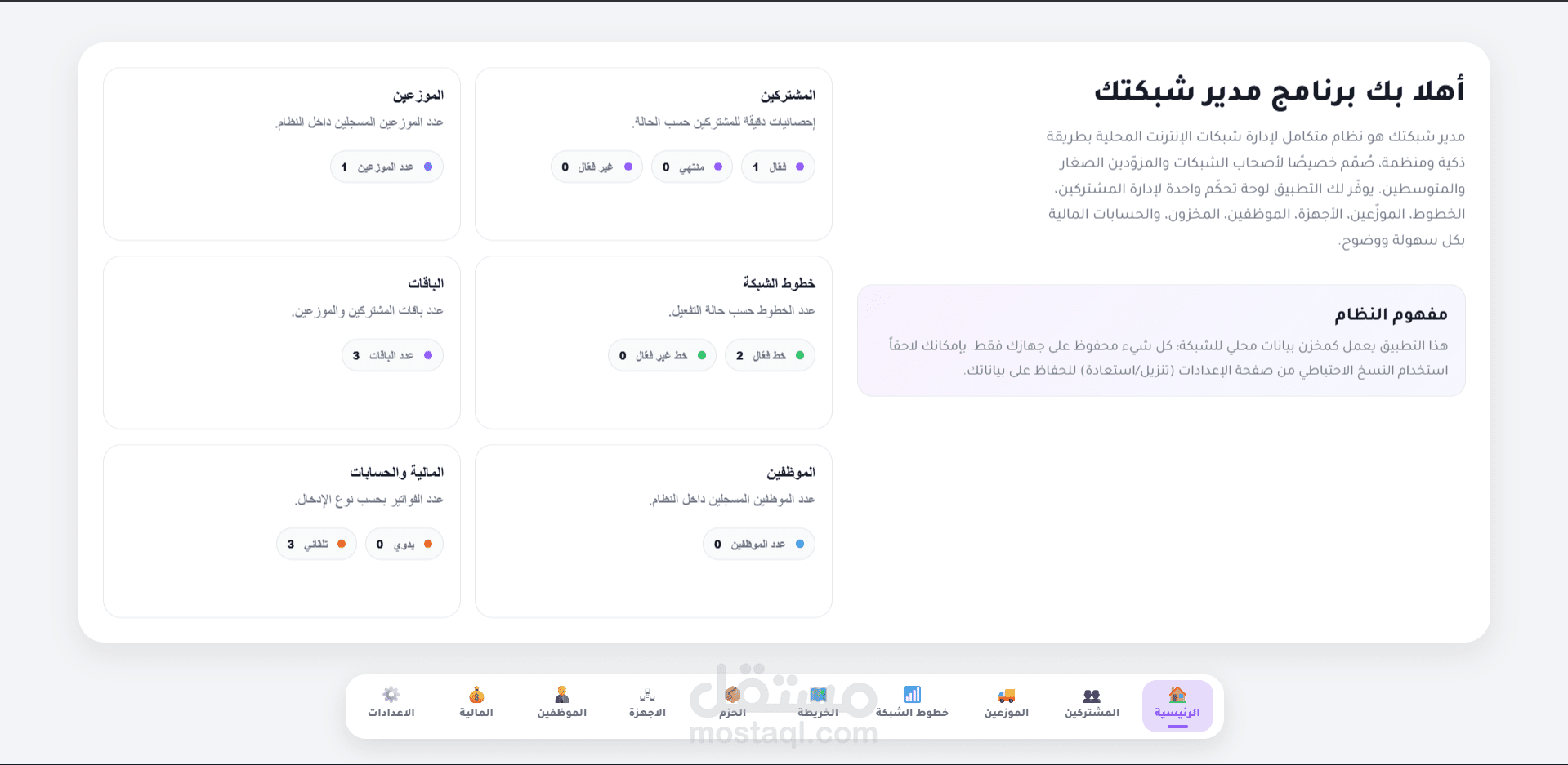 برنامج مدير شبكتك ( ربنامج مخصص لمدراء اصحاب الشبكات )