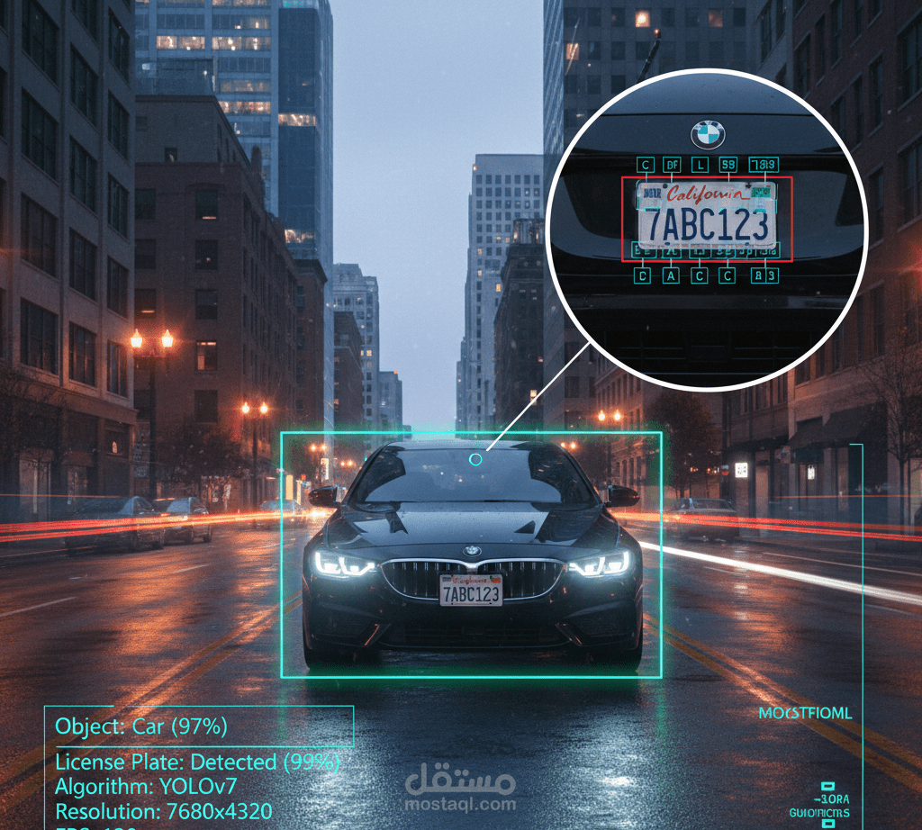 نظام ذكي للتعرف على لوحات السيارات المصرية بدقة عالية