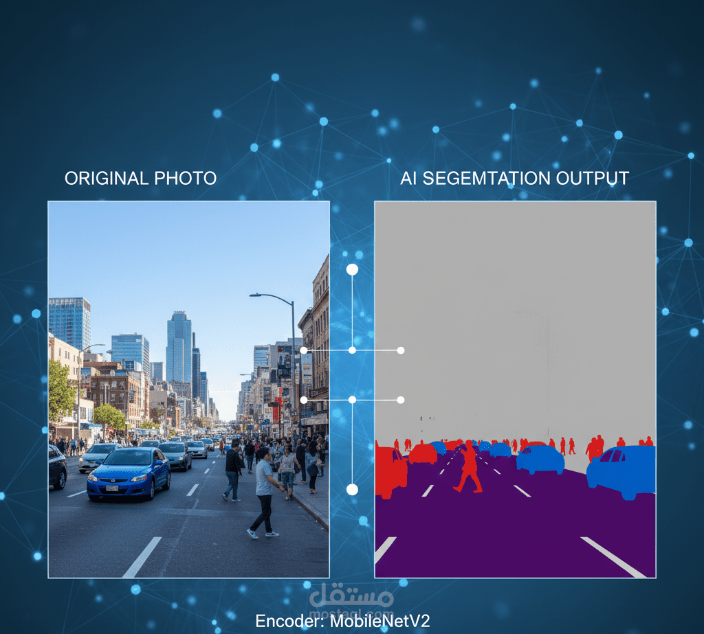 تجزئة الصور دلالياً بدقة عالية (Semantic Segmentation) باستخدام U-Net و MobileNetV2