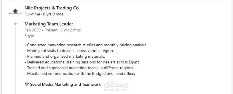 Team Leader Marketing