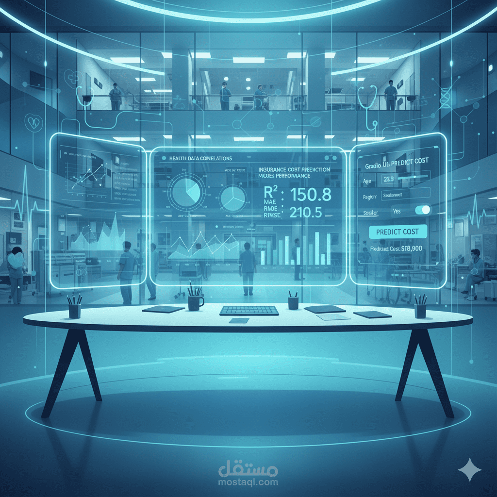 نموذج متكامل لتنبؤ تكاليف التأمين الطبي