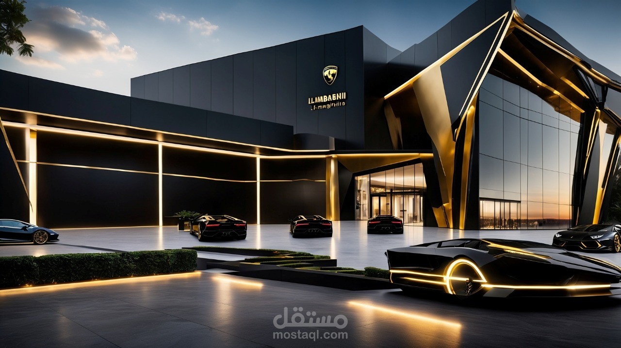 Lamborghini car showroom