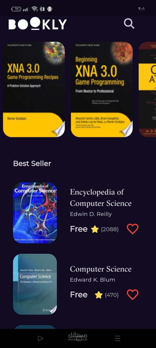 تطبيق للبحث عن الكتب المجانية وقراءتها، حيث يمكن للمستخدمين تصفح الكتب، تسجيل الدخول بسهولة، وإضافة كتبهم المفضلة إلى قاعدة بيانات محلية.